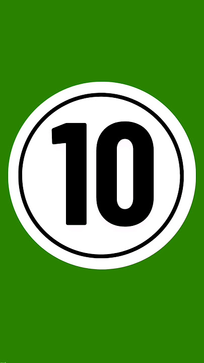 10 Second Countdown | Green Screen 4K With Sound | No Copyright Timer #animation #quiz #trending #gk