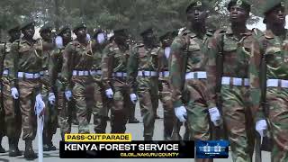 Kenya Forest Service recruits passing-out parade, Gilgil, Nakuru County.