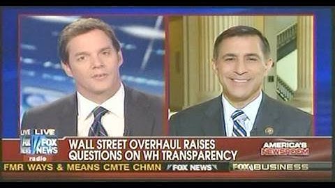 Issa Bill Fixes Gaping Transparency Flaws in Democrat "Financial Reform" Bill