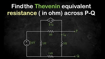 Q.6 Find Thevenin equivalent resistance of the circuit | GATE EC 2017 | Network Theory | GATE | ESE