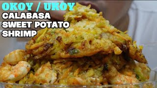 OKOY OR UKOY KALABASA SWEET POTATO CARROTS AND SHRIMP