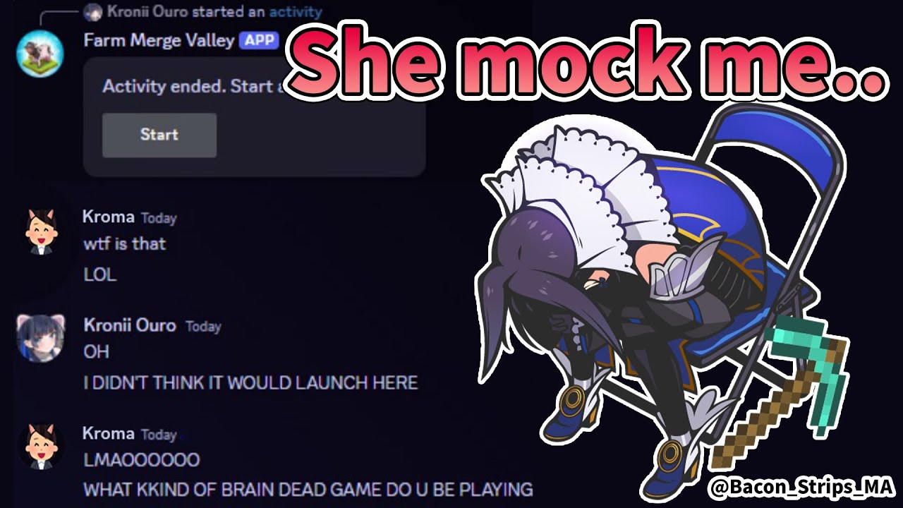 Kroma Making Fun of Kronii For Playing Discord Game