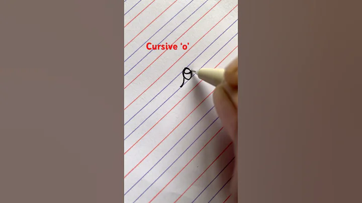 How to write Cursive o | letter o #cursive #english #youtubeshorts #shorts #asmr #art #writing #1m
