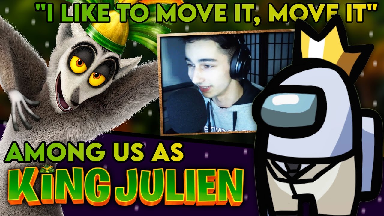 King Julien Plays Among Us Voice Trolling Random Lobbies Youtube - king julien roblox head