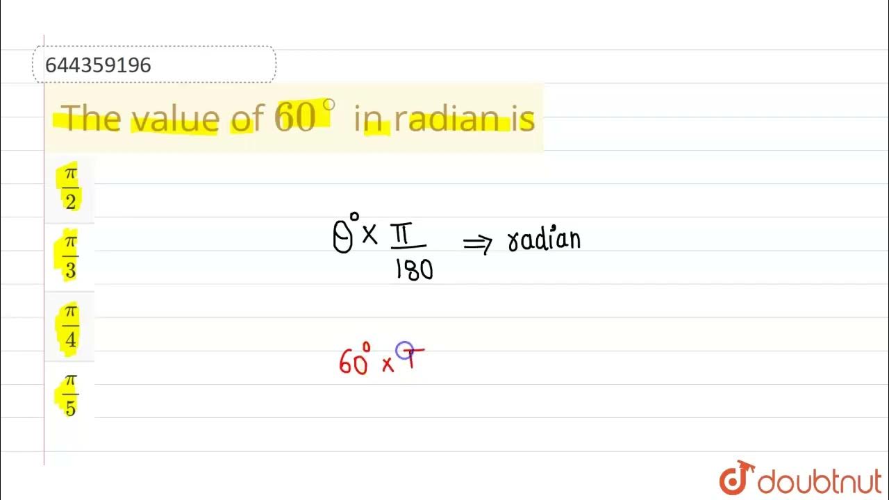 The Value Of 60 In Radian Is 12 UNITS AND MEASUREMENTS PHYSICS place-value-worksheets-for-grade-1-kidpid-place-value-worksheets