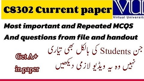 CS302 Midterm Preparation | Study Smarter, Not Harder 📚