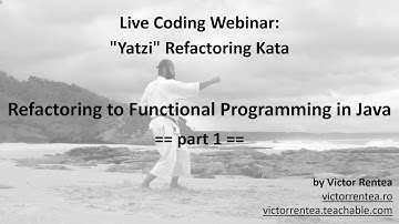 Refactoring to Functional Programming in Java - Live-Coding Kata - "Yatzi" - part 1