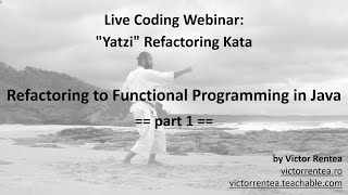 Refactoring to Functional Programming in Java - Live-Coding Kata - 