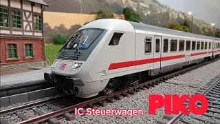Vorstellung des neuen Piko Steuerwagen 58870 und der IC Waggons. Geschoben von BR 101, 218, 247...