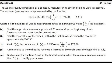 Question 8 solutions for paper 1 2019 leaving cert higher level