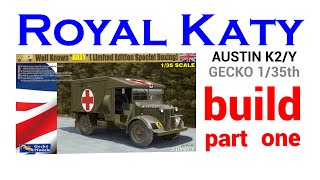 AUSTIN K2/Y KATY AMBULANCE Gecko Models build part one - 2022 brand new tooling 1/35 scale 1080p
