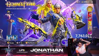 JONATHAN IS BACK WITH NEW GEMINI'S FAVOR CRATE OPENING😱BIGGEST LUCK EVER! 🔥#jonathangaming 