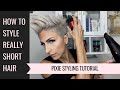 How to Style Short hair | Pixie Hair Tutorial