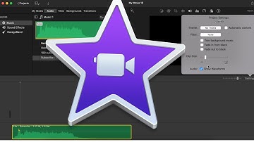 How to show Waveforms in iMovie