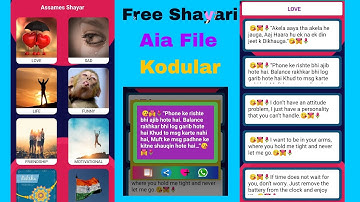 Dynamic Shayari Free Aia File Kodular Airtable Database