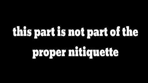 The ten rules of netiquette