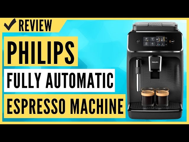 PHILIPS 2200 Series Fully Automatic Espresso Machine, Classic Milk Frother,  2 Coffee Varieties, Intuitive Touch Display, 100% Ceramic Grinder