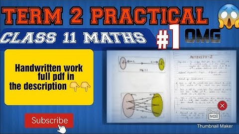 Maths Practical Class 11 CBSE | Link in Description