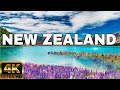 FLYING OVER NEW ZEALAND (4K UHD) - AMAZING BEAUTIFUL SCENERY & RELAXING MUSIC