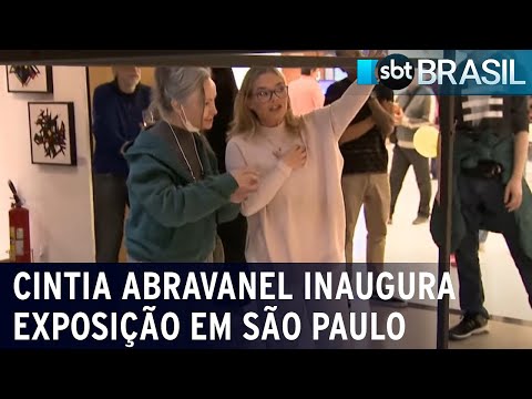 Cintia Abravanel inaugura exposição em São Paulo | SBT Brasil (17/08/22)