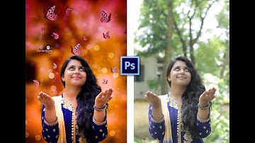 Photoshop cc Tutorial  Fantasy Girl Dreamy  butterflies Effects