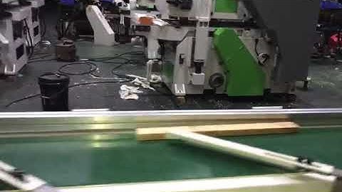 Woodworking Optimizing cross cut saw and four side moulder planer machine