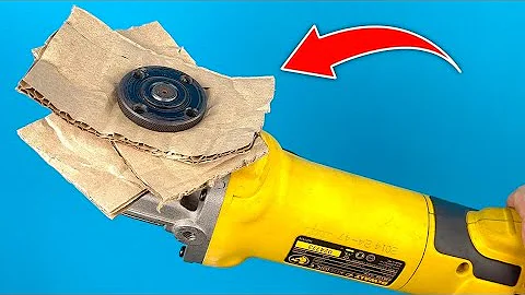 Why it is Not Patented? Insert Cardboard Into Angle Grinder and Amazed