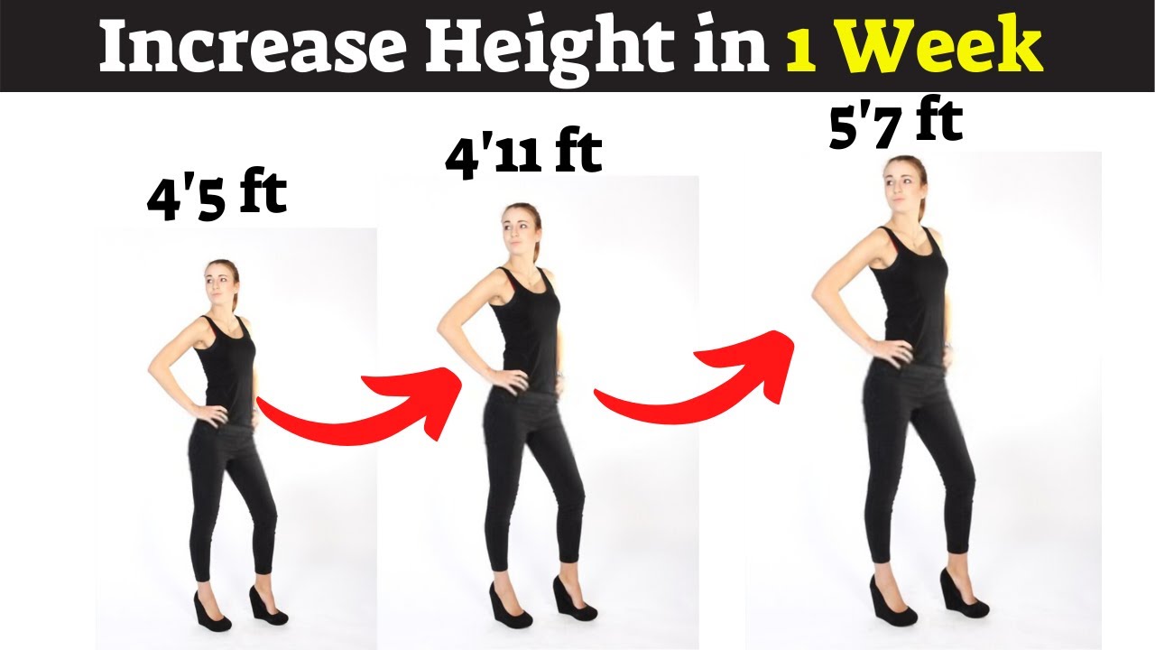 How to Increase Height In 1 Week l Simple Exercises to Grow Taller l