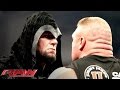 Brock lesnar is surprised by the return of the undertaker raw feb 24 2014