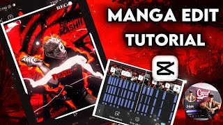 How to make Manga edit Tutorial in capcut | itadori black flash | #capcuttutorial #mangaedit