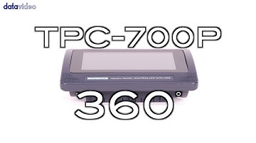 【360 Product Video】TPC-700P Touch Panel Controller with PoE｜Datavideo