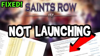 How to Fix Saints Row 4 not Launching (100%Fix)