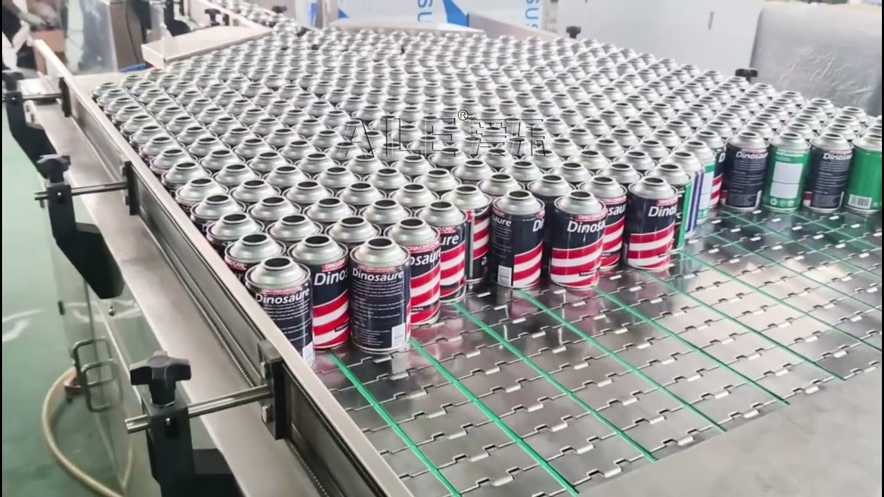 AILE 120CPM Aerosol Can Feeder Aerosol Cans Turn Table Aerosol Bottle Feeding Table