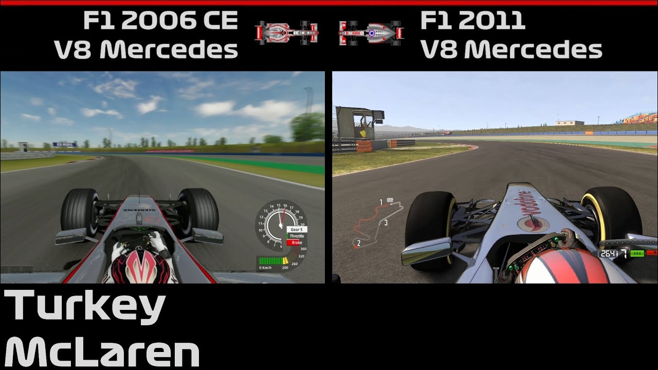 McLaren 2006 vs 2011 | Turkey - Istanbul Park