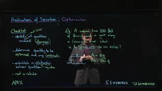 Derivative Applications: Optimization - 02. Fence Along River