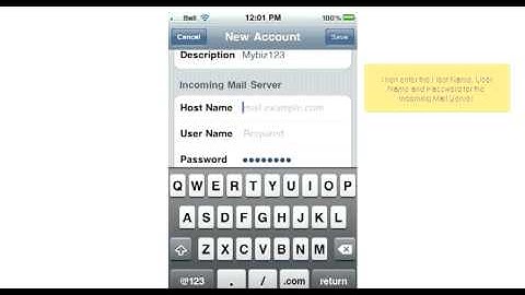 How to setup a POP email account on your iPhone