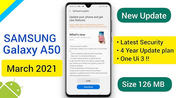 Samsung Galaxy A50 gets New Update with Some Changes.One Ui 3 with Android 11 update for galaxy A50?
