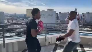 Diallo Frazier 52 Blocks training with Ludacris