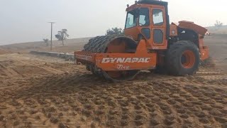 Massive Dynapac Compactor Roller Working On Cohesive Soil | Heavy Equipment