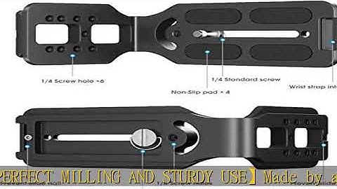 DSLR Camera L Bracket Vertical Horizontal Switching Tripod Quick Release Plate Compatible with Cano