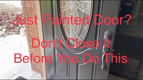 Just Painted Your Door / DON’T Close it Before You do This ☝🏻