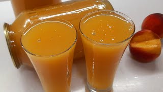 Shaftoli Sharbati Tayyorlash 🍑🍹Персиковый Сок на Зиму ✅ Canned Peach Juice