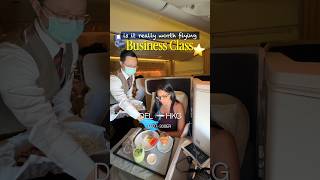 Business Class on Cathay Pacific Ruined Economy For Me 😭✈️ #delhi #hongkong #flightreview