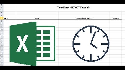 How to create a simple but effective time sheet - Microsoft Excel