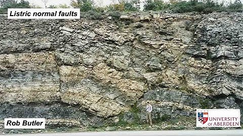 Listric normal faults