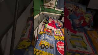 Our Kids love it! Ochangqi Metal Kart Car Design Bed Frame,Twin Size Racer Bed with Headboard and Wh