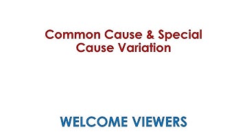 English - Common Cause & Special Cause variation understanding with example