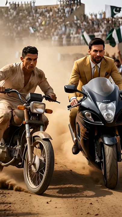 What Did This Poor Ronaldo Do Just to Beat Messi in Bike Race?