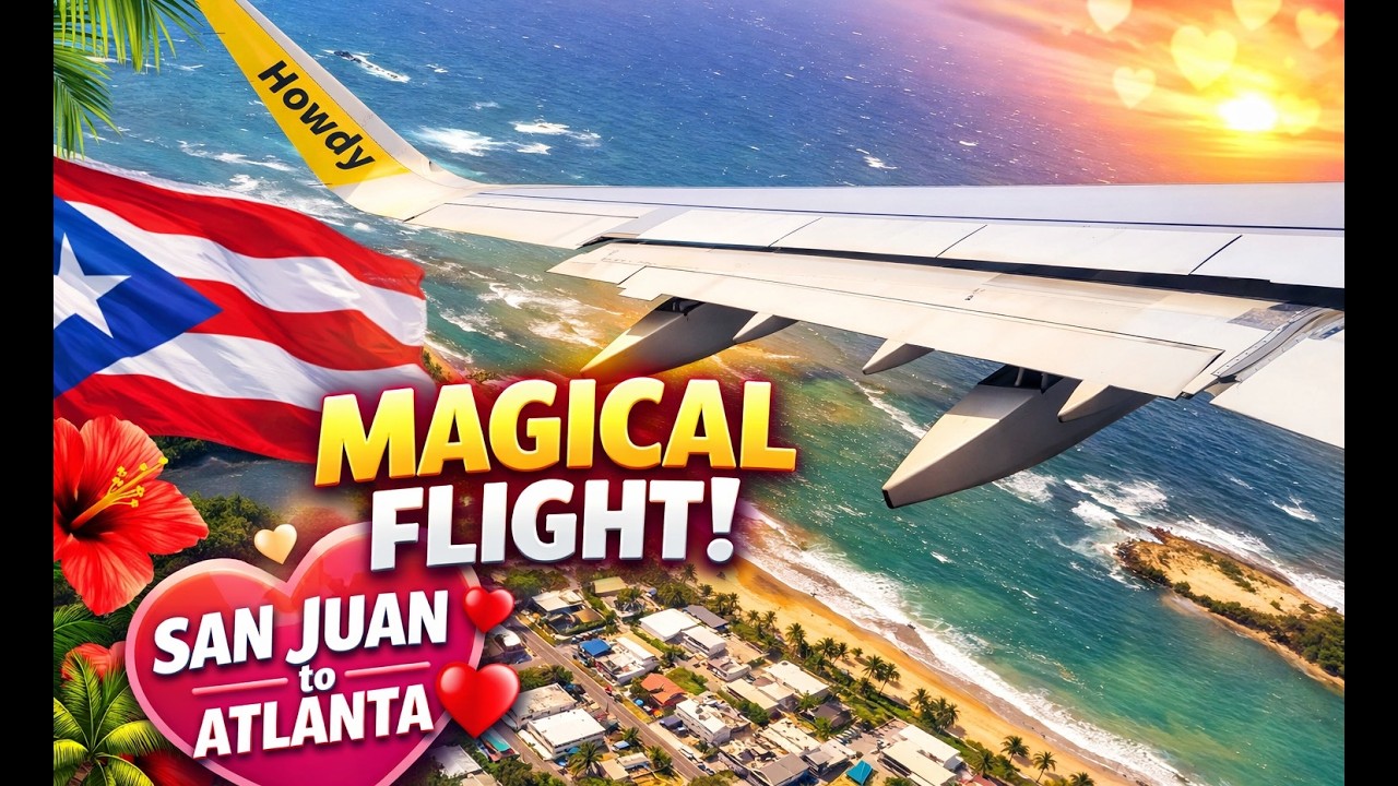 You Won’t Believe These Views 😍 SJU to ATL A321neo in 4K — Valentine’s Day Special Flight