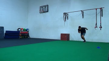 Side Shuffle to Backpedal to Sprint